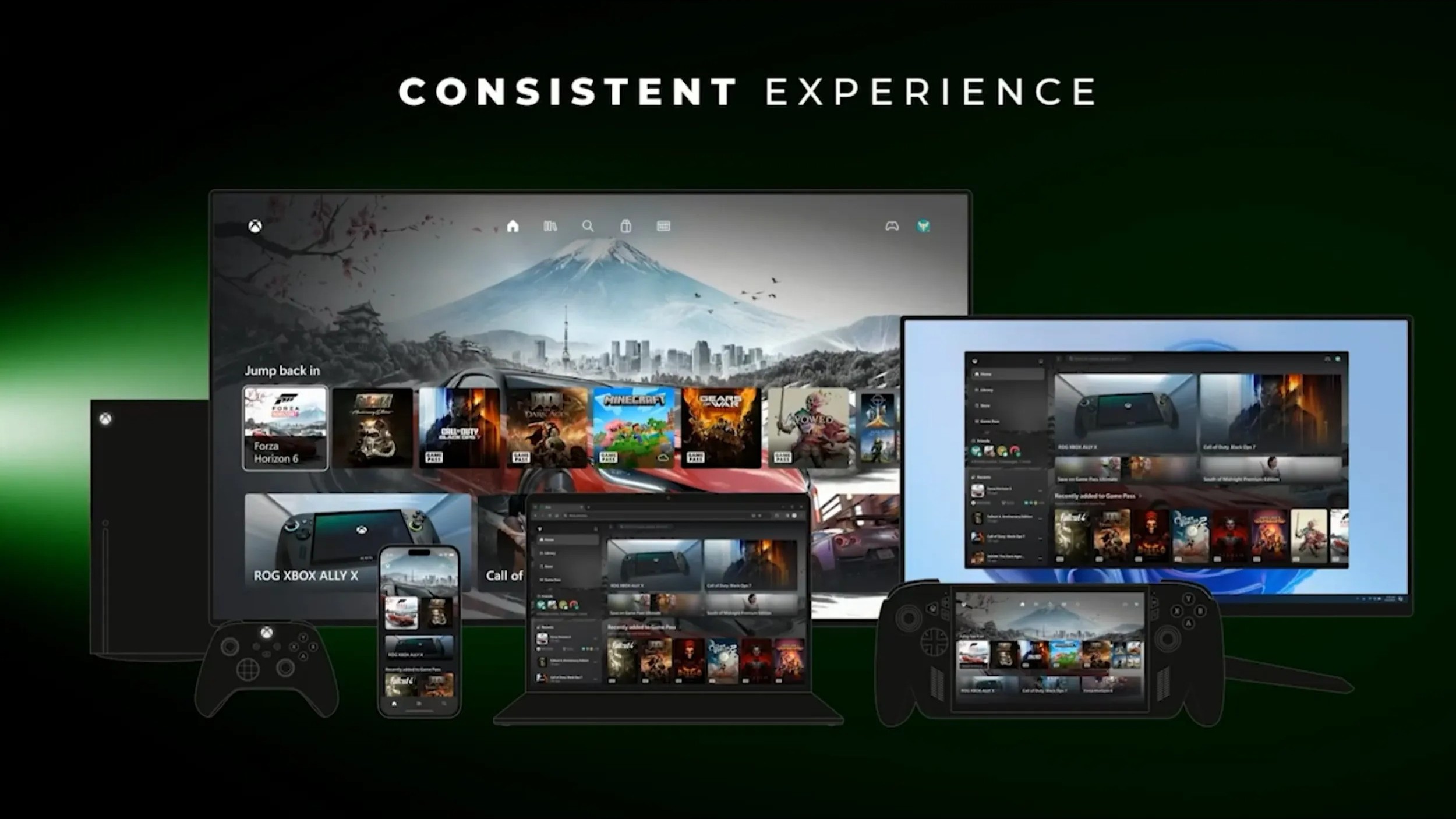 Интерфейс Xbox Series X